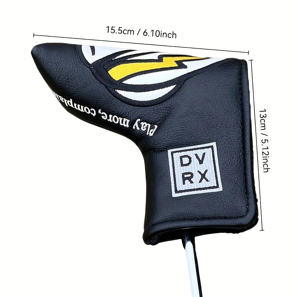 1 Golf Putting Head Cover, Skull Embroidery Waterproof and Durable Golf Club Protection Cover, Providing the Best Protection For