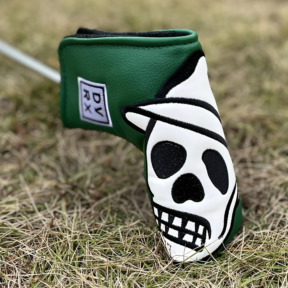 1 Golf Putting Head Cover, Skull Embroidery Waterproof and Durable Golf Club Protection Cover, Providing the Best Protection For
