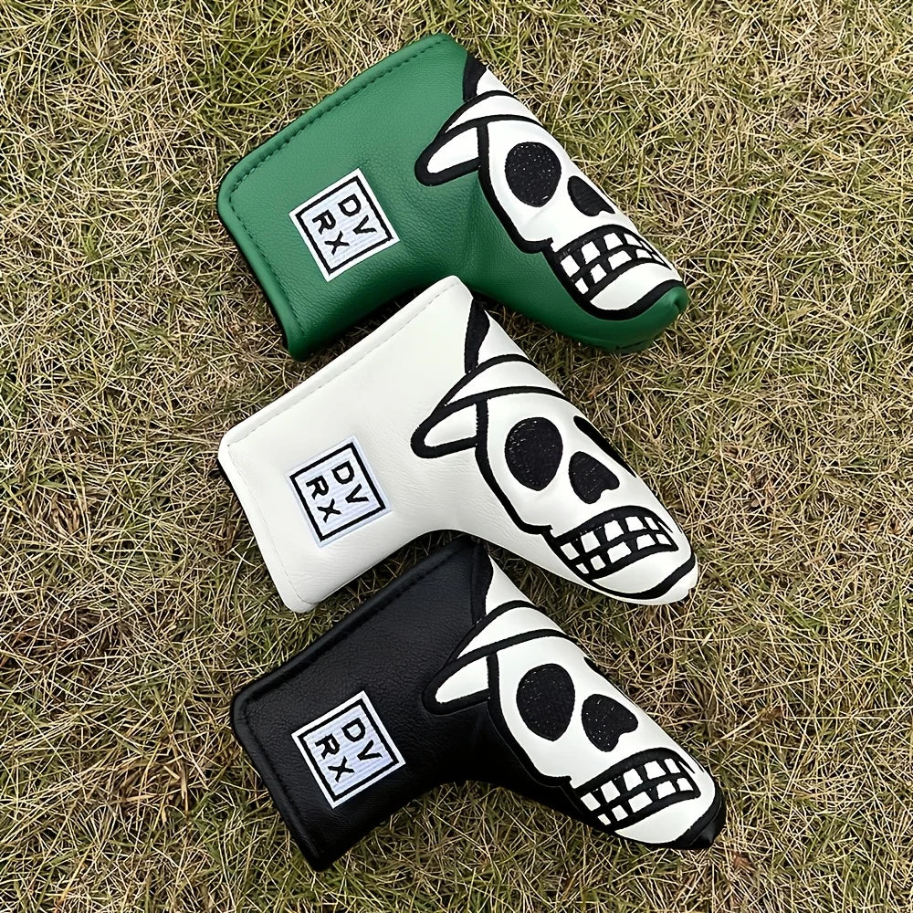 1 Golf Putting Head Cover, Skull Embroidery Waterproof and Durable Golf Club Protection Cover, Providing the Best Protection For